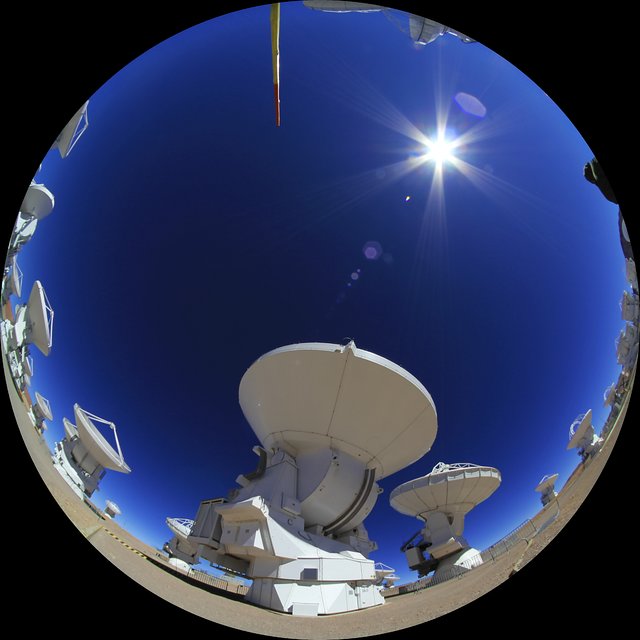 ALMA antennas time-lapse