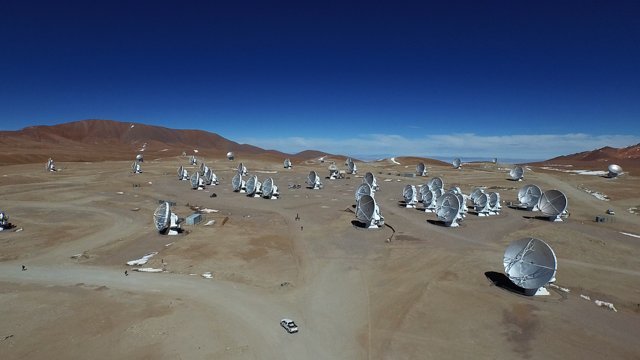 Drone flight over ALMA