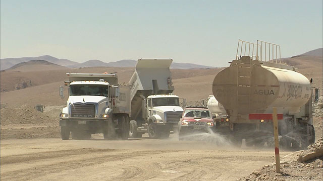 Constructions at the ALMA site