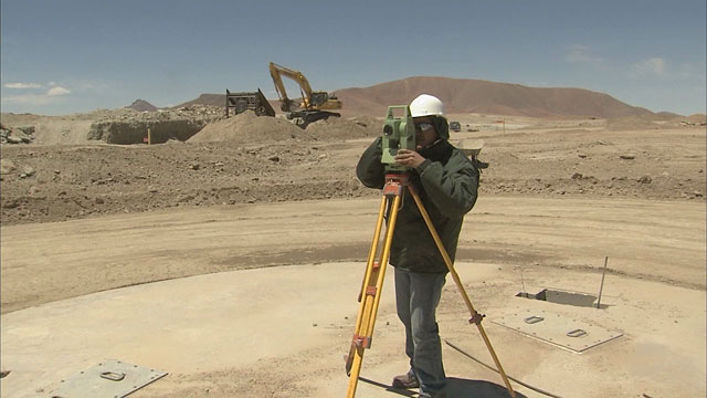 Constructions at the ALMA site