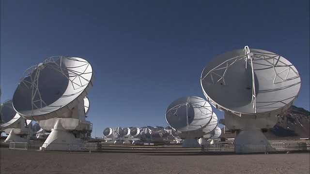 The ALMA array at the Chajnantor plane (part 12)