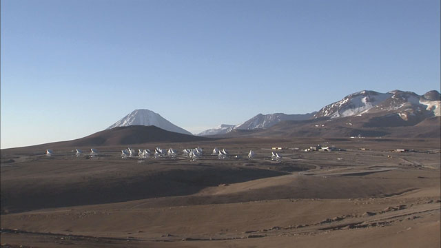 Time-lapse sequence of ALMA antennas at Chajnantor (part 6)