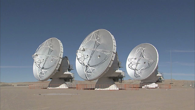 ALMA antennas at Chajnantor