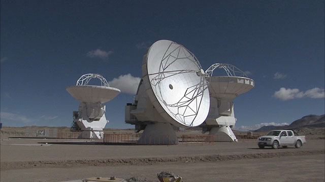 ALMA antennas at Chajnantor