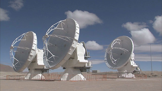 ALMA antennas at Chajnantor