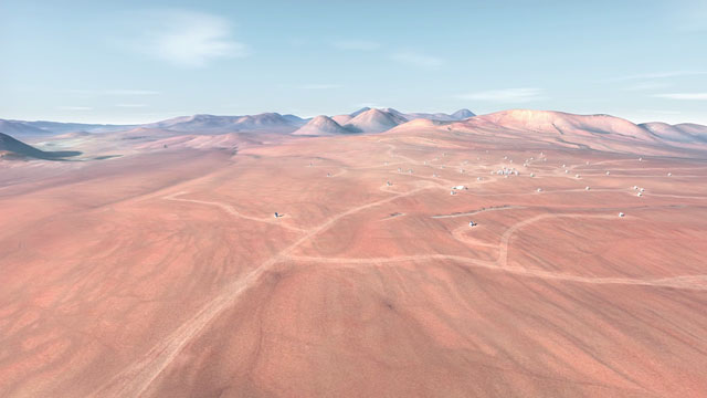 The future ALMA array on Chajnantor (artist’s rendering) - 1