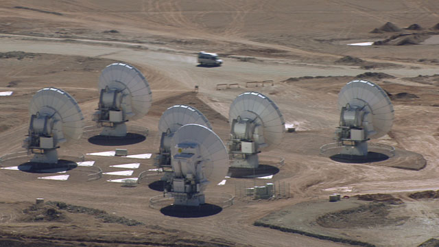 Aerial view of the ALMA AOS - 1