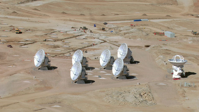 Aerial view of the ALMA AOS - 3