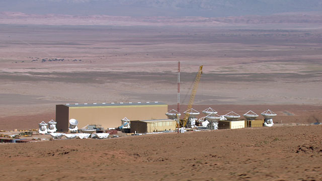 Aerial view of the ALMA OSF - 10