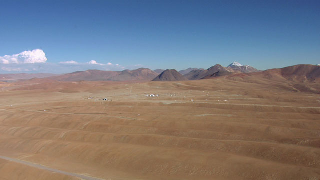 Aerial view of the ALMA AOS - 8