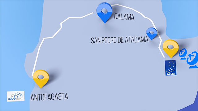 Nuevo enlace de fibra óptica para transmisión de datos a alta velocidad instalado en ALMA