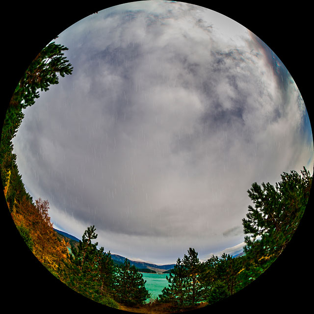 Clouds on Aos lake