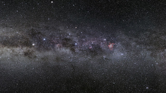 Zooming in on the Carina Nebula around the Wolf–Rayet star WR 22