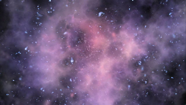 Animation of artist’s impression of galaxies at the end of the era of reionisation