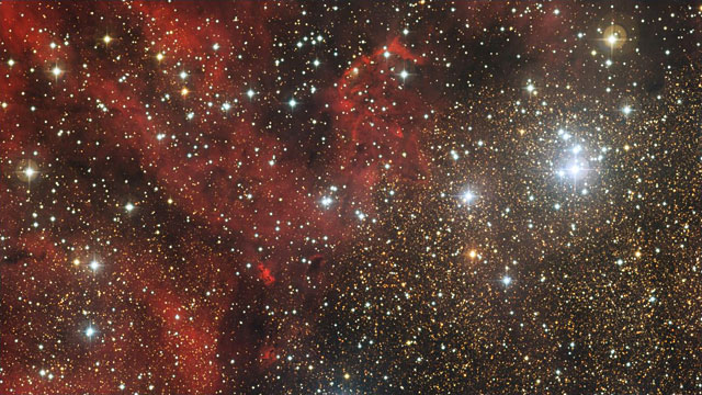 Zoom auf den Sternhaufen NGC 6604