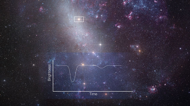  Zoom ind på en formørkelsesvariabel i den Store Magellanske Sky
