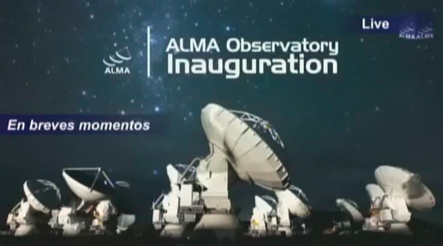 ALMA inauguration live streaming (recorded)