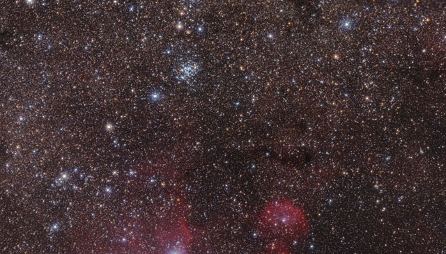 Zoom auf den Sternhaufen NGC 3766