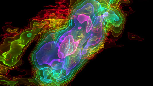 Visión tridimensional del gas expulsado de NGC 253 a partir de las observaciones de ALMA 