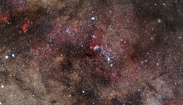 Zoom sulla Nebulosa Gambero