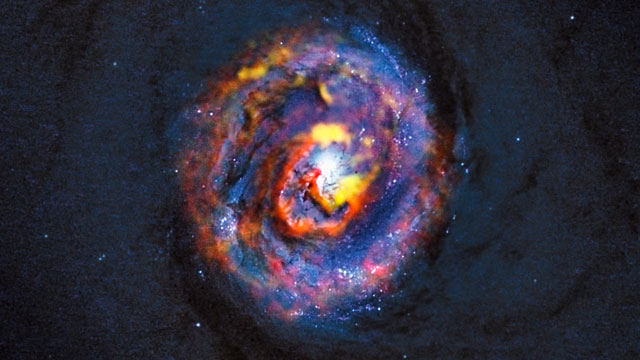 Zoom auf die aktive Galaxie NGC 1433