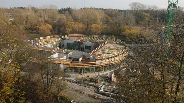 Bau des Technikgebäudes der ESO im Zeitraffer