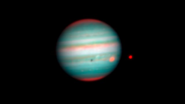Vídeo de MUSE del tránsito de Europa a través del disco de Júpiter 