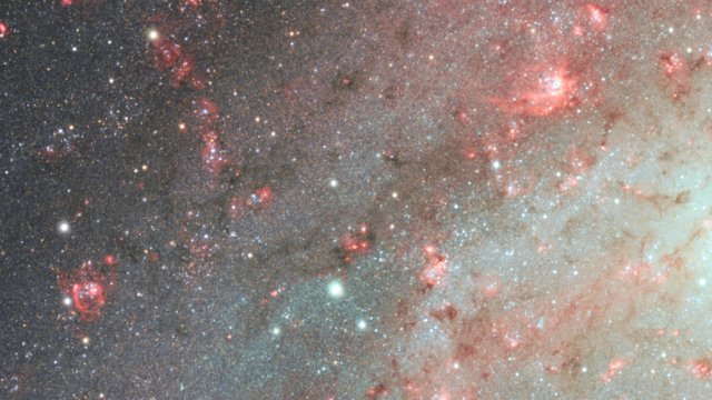 Vista panorâmica da Galáxia do Triângulo