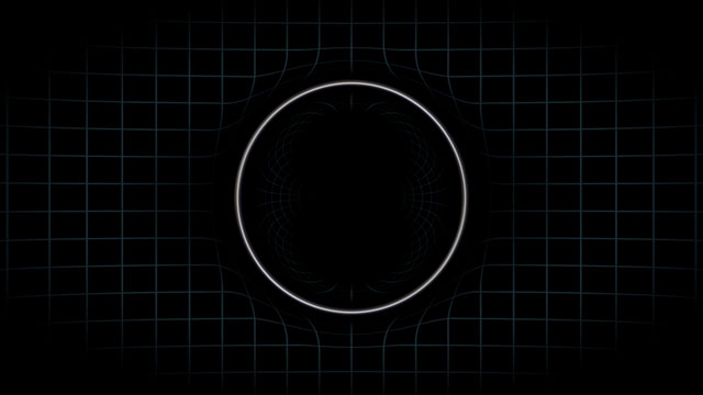 Lente gravitatoria de galaxias distantes con formación estelar (esquema) 