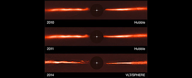 Zoom sur l'étoile proche AU Microscopii