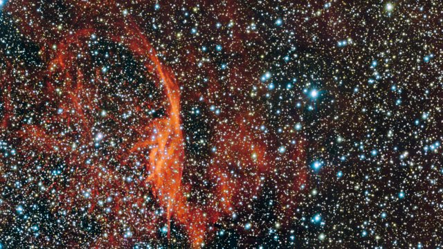 Uno sguardo da vicino al cielo intorno alla regione di formazione stellare RCW 106  