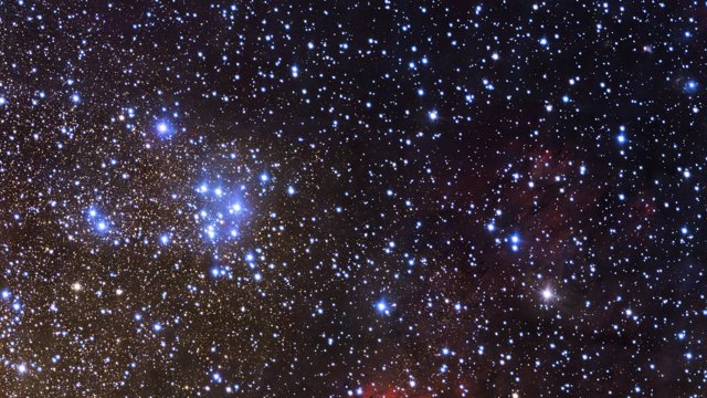 Nahaufnahme der Region um den Sternhaufen Messier 18