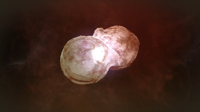 Animatie van Eta Carinae en haar omgeving