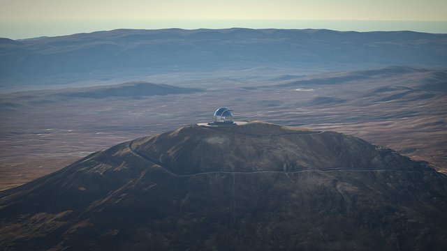 Artist's view of the ELT on Cerro Armazones