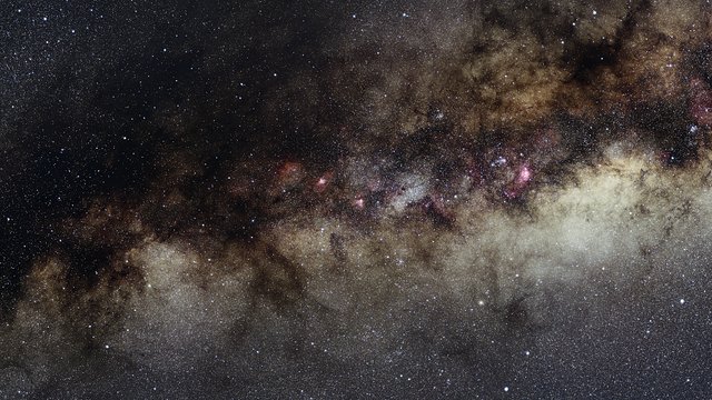 Zoom ind på et område med intens stjernedannelse