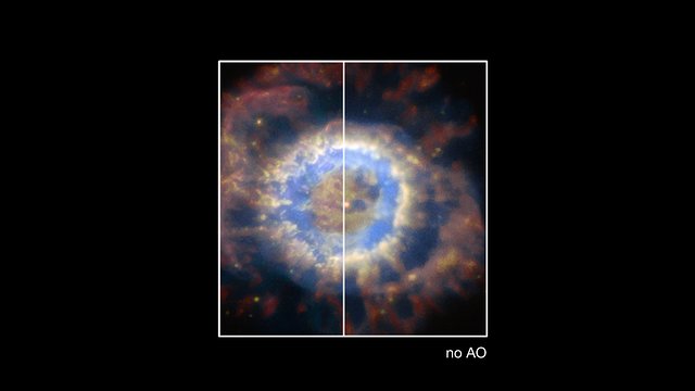 NGC 6369 AO av och på