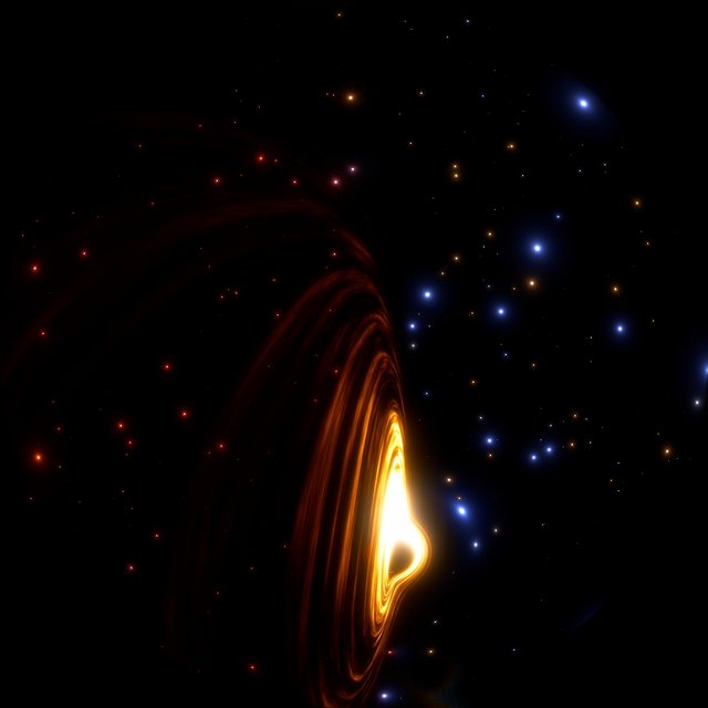 Orbiting a black hole near the event horizon 4 (fulldome)