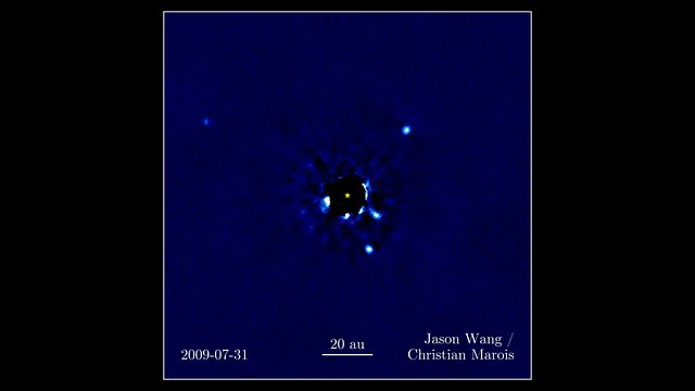 Pohyb planet v systému HR 8799