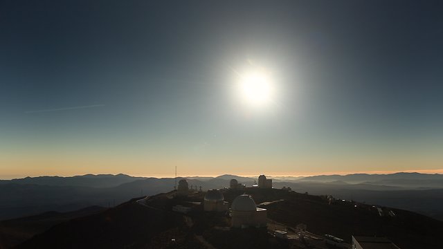 Real time video af den totale solformørkelse fra La Silla-observatoriet