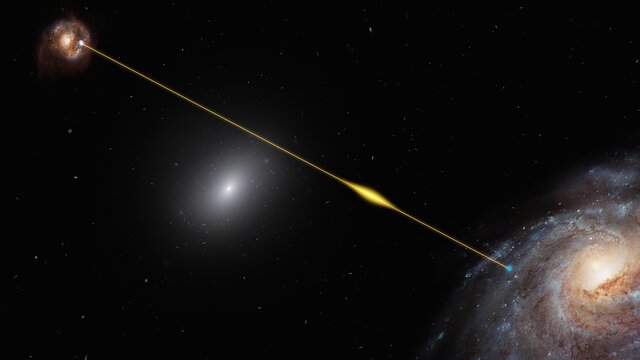 ESOcast 207 "in pillole": Un enigmatico lampo radio illumina il tranquillo alone di una galassia (4k UHD)