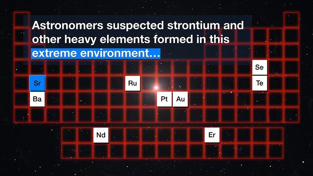 ESOcast 210 Light: Première identification d’un élément lourd issu d’une collision d’étoiles à neutrons