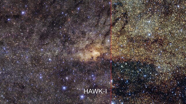 Die Zentralregion der Milchstraße aus der Sicht von VISTA und HAWK-I
