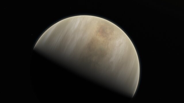 Animation: Inflygning mot Venus