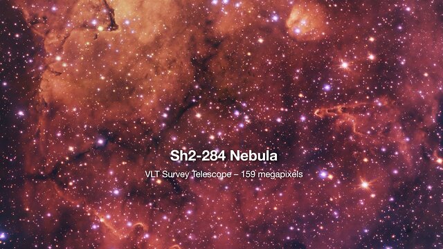 Panoramica della nebulosa Sh2-284 (senza testo)