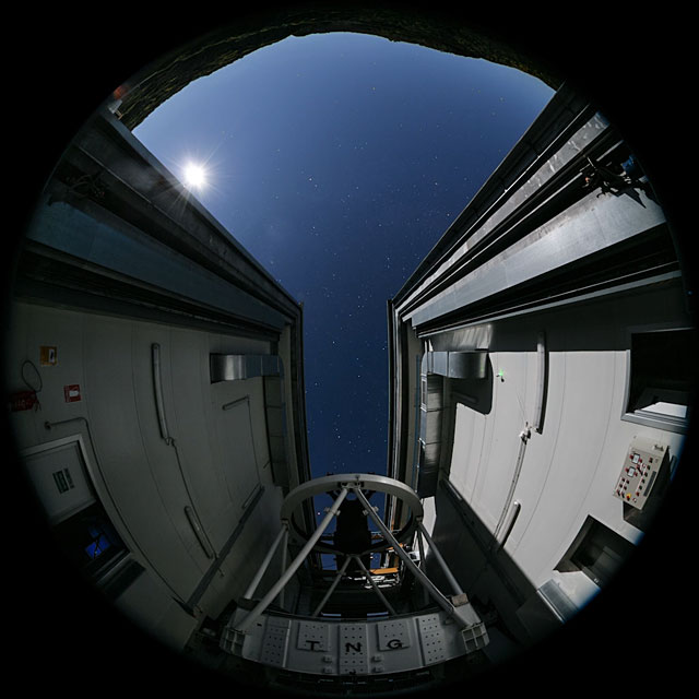 Telescopio Nazionale Galileo fulldome time-lapse