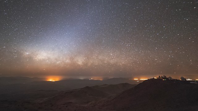 Starry skies above La Silla