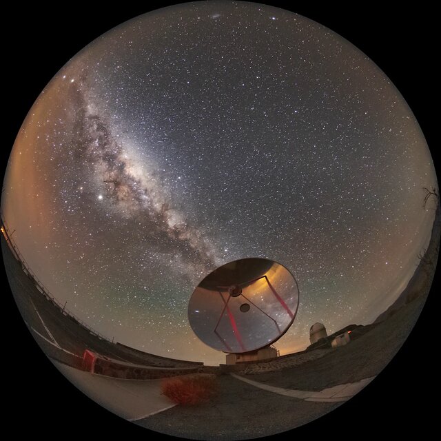 The Milky Way above La Silla Observatory