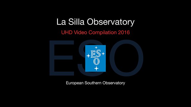 I telescopi ESO a La Silla nel 2016