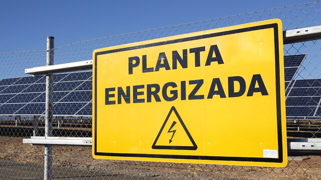 Solar panels at La Silla