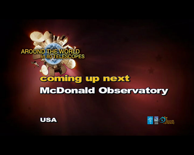 McDonald Observatory (AW80T webcast)